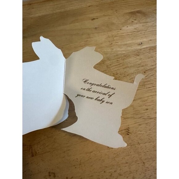 Congratulations on the Arrival of your New Baby son small card - Picture 3 of 7